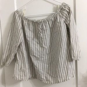 Madewell off the shoulder blouse